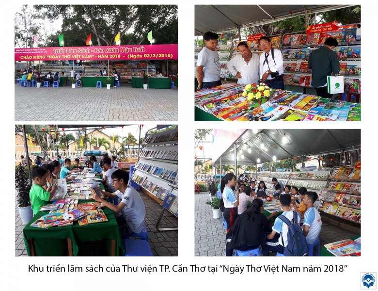 Thư viện TP. Cần Thơ triển lãm sách phục vụ Ngày Thơ Việt Nam năm 2018