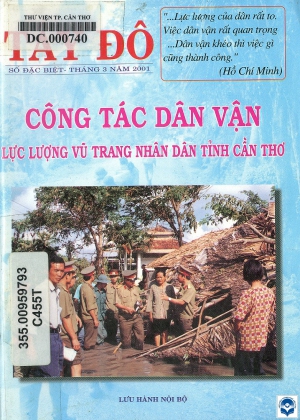 Công tác dân vận lực lượng vũ trang nhân dân tỉnh Cần Thơ