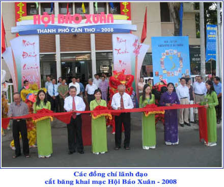 Khai mạc Hội Báo Xuân - 2008 tại Thư viện thành phố Cần Thơ